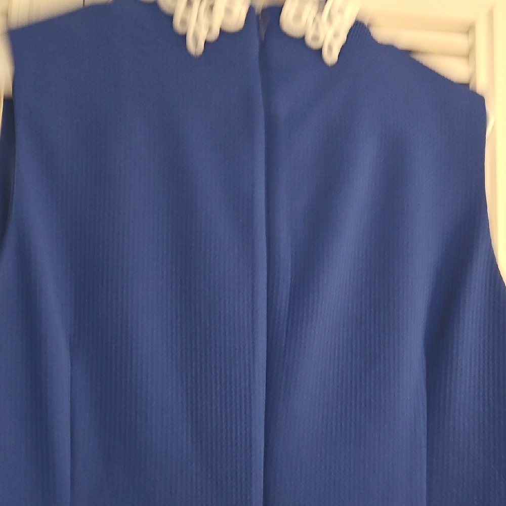 Jessica Howard Royal Blue Midi Dress with White Trim - Picture 9 of 9